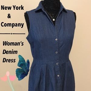 Denim Dress w/ Pockets